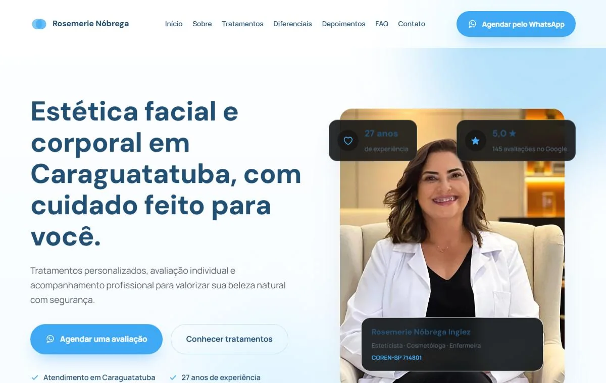 Prévia do site de Rosemerie